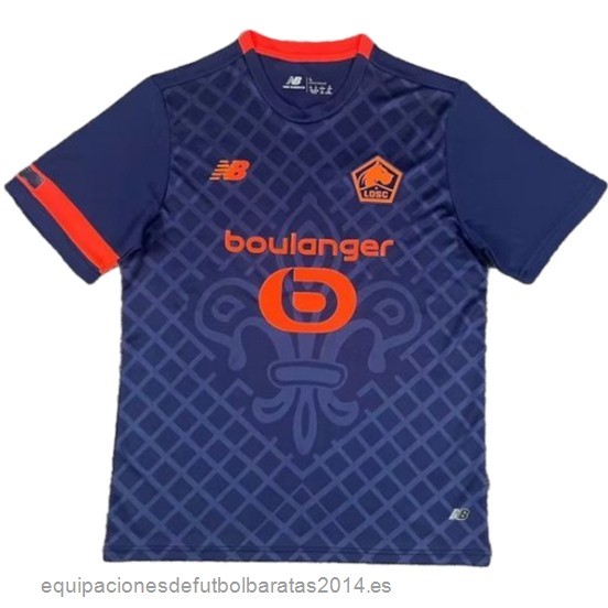 Nuevo Tailandia 3ª Camiseta Lille 23/24 Azul Baratas